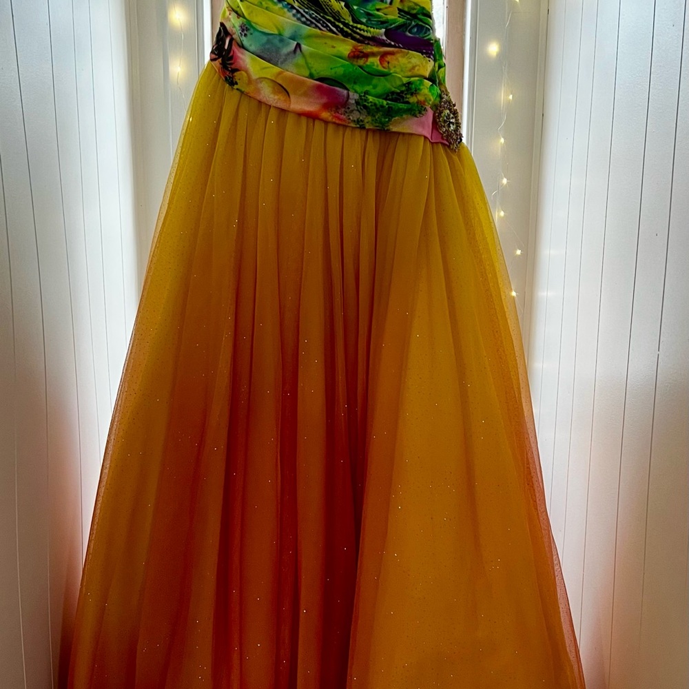 Cinderella Multicolor Prom Dress